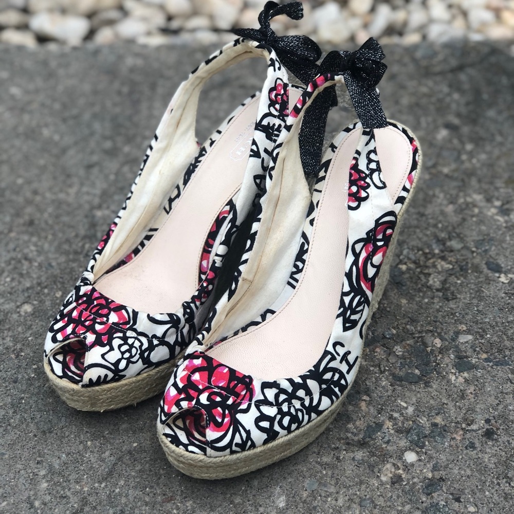 Coach Poppy espadrille wedges Size 8.5 - Picture 5 of 13